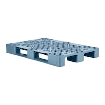 80 X 120 X 15 Cm Plastik Palet Euro Gri Delikli - Parti No: 1