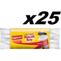 Koroplast Güçlü Küçük Boy 30 Lu Çöp Torbası x 25 Paket