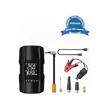 Şarjlı 10.000 Mah Akıllı Dijital Lastik Şişirme Pompası 150 Psı 12v Akü Destekli