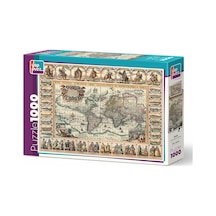 Yappuzz Eski Dünya Haritası 1000 Parça Puzzle