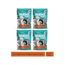 Harras Hindistan Cevizi Kaplı Hurma Topları 96 Gr X 4 Adet