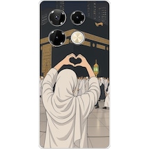 Infinix Note 40 Pro Uyumlu Kabe Aşkı Baskılı Silikon Kılıf Renkli