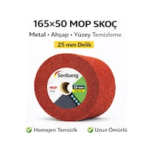 Senbang 165x50 Mop Skoç Zımpara Disk 25 Mm Delik Metal Ahşap Yüzey Temizleme