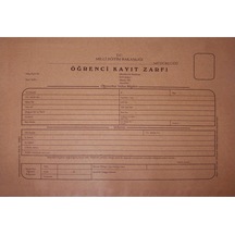 Kuruma Özel Baskı Öğrenci/okul Kayıt Zarfı A4 Formula Kağıt, 10'lu Paket