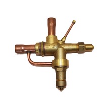 Reftek 7/8 Açılı Stop Vana | CO2 Soğutma Sistemi Güvenlik Kartuşlu Baypaslı Vana