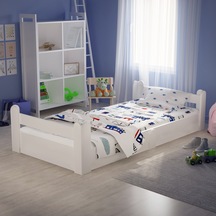 Tuliplifeyapımarket Tuliplife Montessori Karyola Beyaz Oval Köşe Çocuk Yatağı (525058569) Beyaz