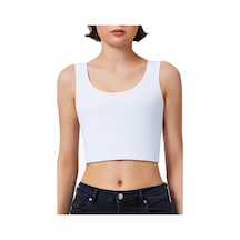Elilom Göğüs Gizleyici Korse Unisex Jinekomasti Ve Tomboy İçin Düz Silüet Atlet Beyaz