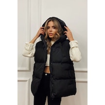 Ess Moda Giyim Şişme Yelek Mont Siyah Siyah