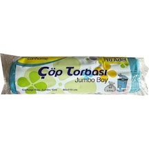 Canhome Jumbo Boy Çöp Torbası Poşeti Mavi 210 G 80 L 10'lu 1 Rulo 80 x 110 CM
