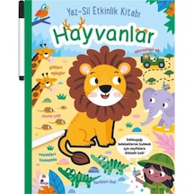 Yaz-sil Etkinlik Kitabı - Hayvanlar Kalemli - Aıaı-878178