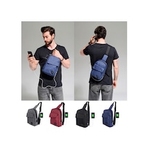 My Valice Smart Bag Usb'Li Çapraz Göğüs Çantası 1505 Gri