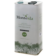 Monteida Soğuk Sıkım Natürel Sızma Zeytinyağı Teneke 2 x 5 L