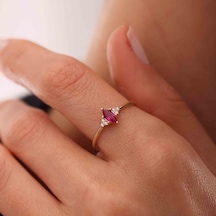 Ruby Markiz Yüzük T12877 Renkli