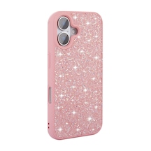 Nihcase Apple Uyumlu iPhone 16 Plus Kılıf Parlak Taşlı Tasarım Pırlanta Kapak