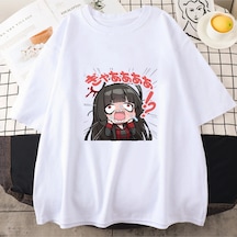 Tarzsokak Beyaz Mavi Arşiv Tsurugi Lu Baskı Anime Tshirt Yaz O-boyun T G Beyaz