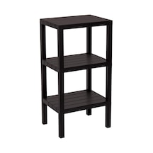 3 Raflı Siyah Modüler Ünite Plastik 38x29x74 Cm Çok Renkli