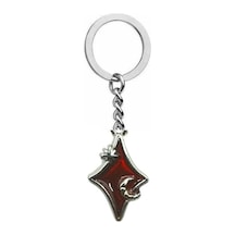 Red Stone Crystal Unisex Anahtarlık Kırmızı Kristal Taşlı Şık Ve Işıltılı Aksesuar