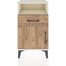 Arges Komodin 2 Raflı Tek Çekmeceli Tek Kapaklı 44x30x80 Aytaşı-çam Aytası