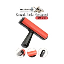 Kauçuk Baskı Merdanesi 20 Cm 1 Adet Plastik Linol Baskı Merdanesi Silindir Rulo Merdane Vinil Baskı Yapıştırma