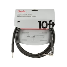 Fender Professional Düz-L Uç 3 Metre Siyah Entrüman Kablo
