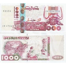Emir Koleksiyon Cezayir 1998 Yılı 1000 Dinar Yabancı Kağıt Para Çil Unc Koleksiyon Para