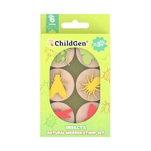 Childgen Böcekler Ahşap Damga Seti
