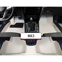 Renault Reno Megane 1 1995-2003 Bej-krem Renk 8d Diamond Kaymaz Deri Oto Paspas