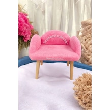 Çocuk Sandalyesi, Pembe Rengi, Çocuk Pufu , Sırtlı Puf , Dekoratif Puf, Çocuk Dinleme Koltuğu Pembe