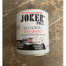 Joker Su Yalıtım Boyası Havuz Çatı Teras Sızıntı Boyası Dam Beton Boyası Gri Renk 1kg