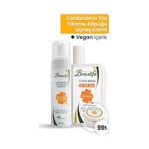 Bravelife Canlandırıcı Yüz Yıkama Köpüğü Ve Spf 50+ Güneş Koruyucu 2 Li Cilt Bakım Seti