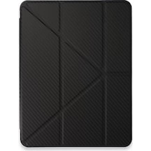 Newface Apple İpad Pro 11 2024 Kılıf Color Karbon Tablet Kılıfı - Siyah
