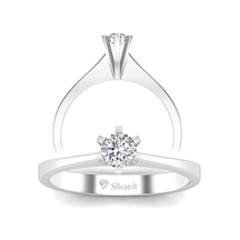 0,15 Karat Pırlanta Tektaş Yüzük (464659520)