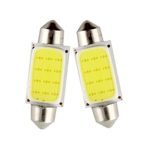 39mm Cob Led T10 Festoon Ampul 2'li - 12cob C5w İç Aydınlatma Ve Okuma Lambası