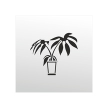 Folyo Sticker Çiçek Deseni Adkpquy346 100cm Uzunluk Siyah