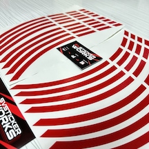 Motosiklet Jant Sticker Seti 17 İnch Uyumlu 16'lı Set
