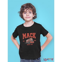 Bumeta Mack Arabalar Cars Şimşek Mcqeen Çocuk Tişört T-shirt Siyah