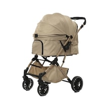 Eurodog - 462 - Katlanabilir Köpek Arabası Bej - Spt-gld - 71x56,5x103 Cm
