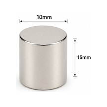 20 Adet - 10x15 Mm Neodyum Mıknatıs Neodim Magnet Yuvarlak