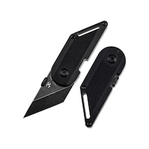 Kansept Dash Siyah G10 Sap Siyah Taşlanmış 154cm Çelik Mini Kamp Çakı T3045a1