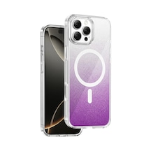 Magicool Onegif Apple iPhone Uyumlu 16 Pro Max Sora Simli Magsafe Kapak - Mor