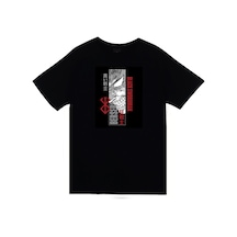 Stoned&Fame Berserk Anime Baskılı Unisex %100 Pamuk Siyah T-shirt SIYAH