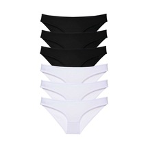 6 Adet Eko Set Likralı Kadın Slip Külot Siyah Beyaz (527258415) Beyaz - Siyah
