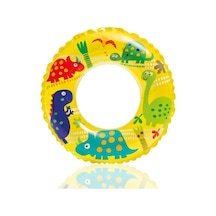Şeffaf Baskılı Şişme Simit 61Cm Çok Renkli