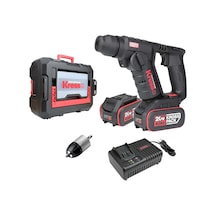 Kress Kuc50.2 20volt/4.0ah. Li-ion Çift Akülü Kömürsüz 1.7j Profesyonel Sds-plus Pnömatik Şarjlı Matkap + 10mm Mandren