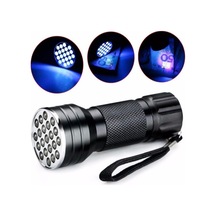 Taşınabilir Ultraviyole Para  El Feneri Mor Işık 21 Led Mor
