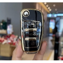AUDİ Uyumlu A1 A3 8P 81 A4 A5 B6 B7 B8 A6 A7 C5 C6 Q3 Q5 ANAHTAR KILIFI