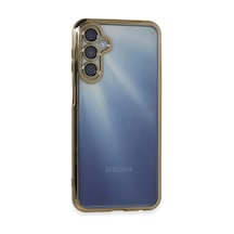 Samsung Galaxy Uyumlu, A55 5g Kılıf Lensli Silikon - Gold