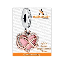Işıltılı Sonsuz Sevgi Sallantılı Charm Gümüş