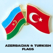 Rozet "azerbeycan&türkiye" Sarı