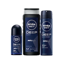 Men Deep Dimension Duş Jeli 500 Ml + Sprey Deodorant 150 Ml + Roll-on Deodorant 50 Ml